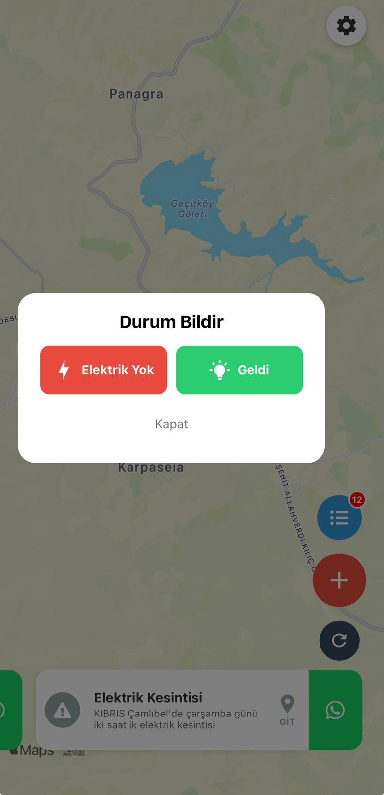 CeryanApp Uygulama Ekranı
